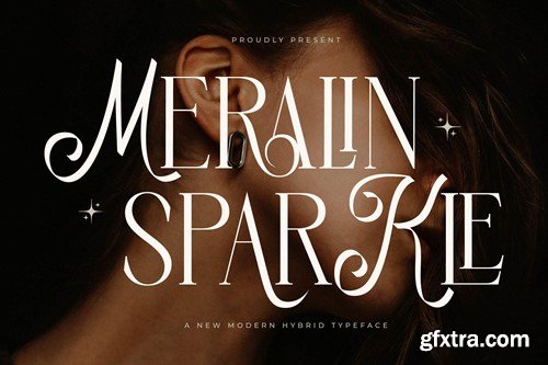 Meralin Sparkle New Modern Serif Font EY7CZ7Z