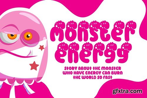 Monster Mash - Quirky Dino & Monster Font Theme 52AJ8GJ