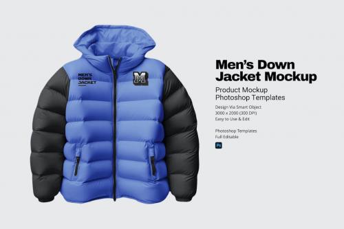 Men’s Down Jacket Mockup