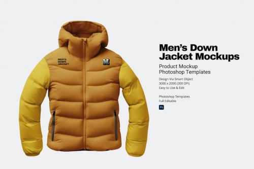 Men’s Down Jacket Mockups