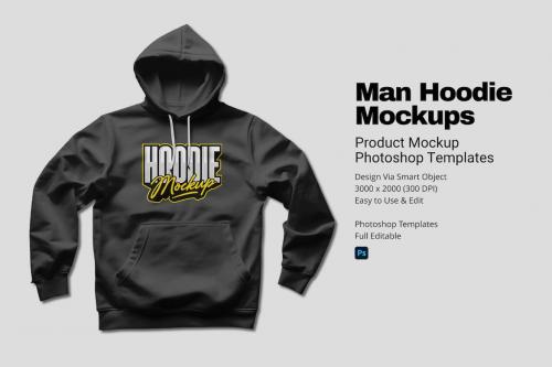 Man Hoodie Mockups