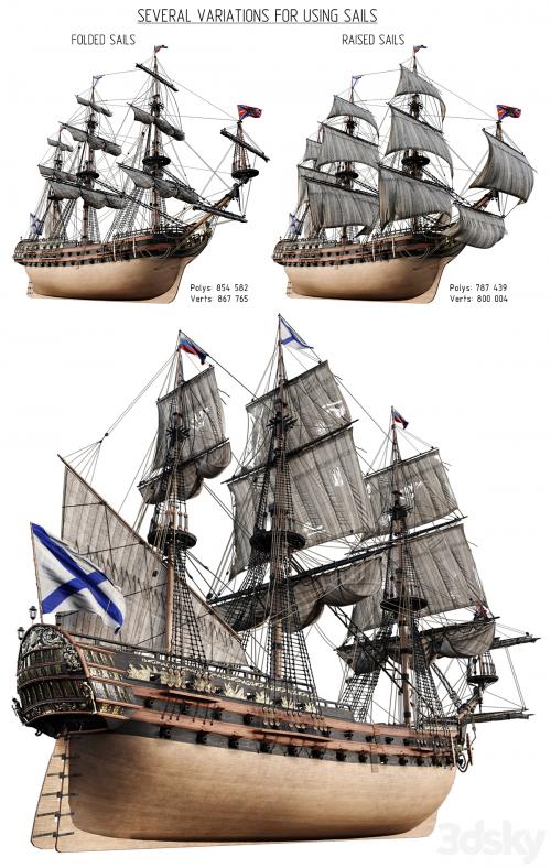 Flagship Peter 1 The Ingermanland 1715