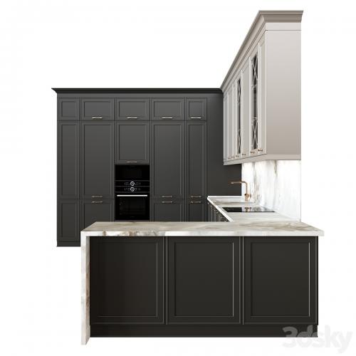 Neoclassical kitchen 07