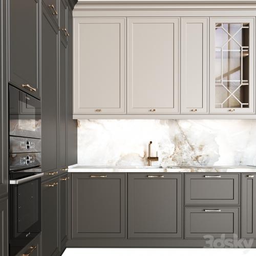 Neoclassical kitchen 07