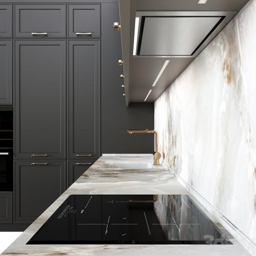 Neoclassical kitchen 07