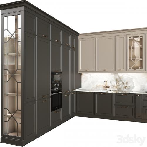 Neoclassical kitchen 07