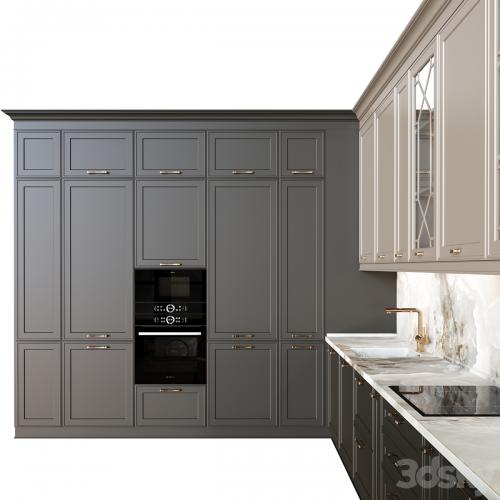 Neoclassical kitchen 07