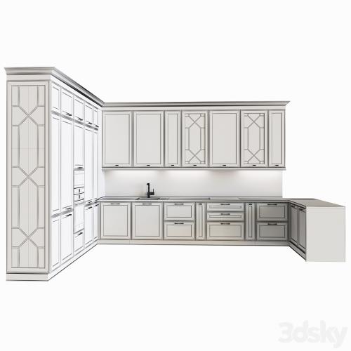 Neoclassical kitchen 07