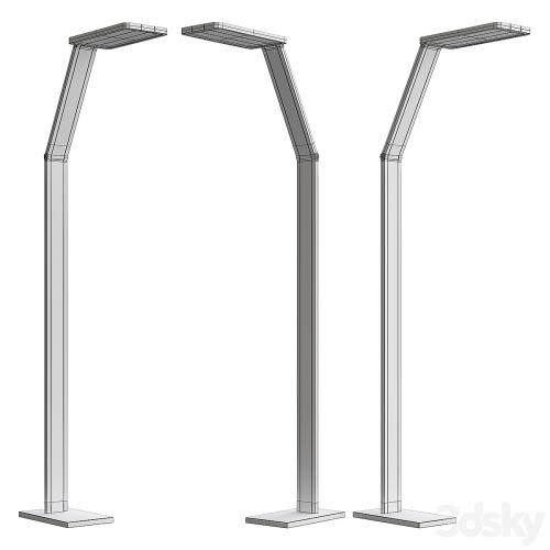 Possini Euro Bentley Aluminum LED Task Floor Lamp