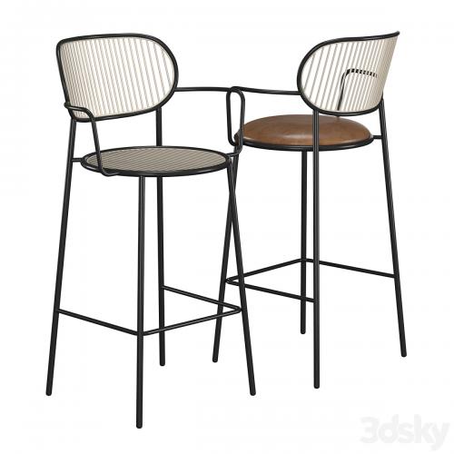 Piper Bar Chair with Armrests