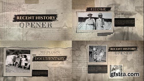 Videohive Recent History Opener 50183422