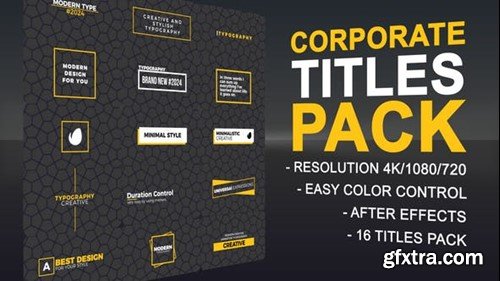 Videohive Corprate Clean Titles Pack 50195067