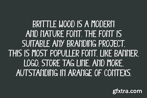 Brittle Wood - Nature Font MLNB3LV