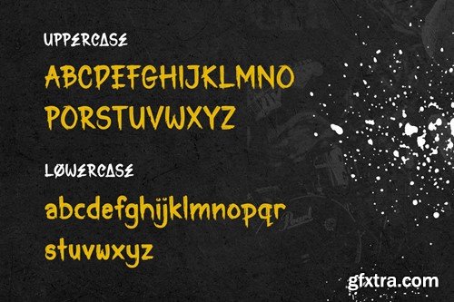 MASHROM - Textured Brush Font K26DDU4