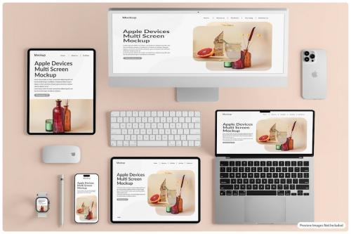 Apple Smart Products Multi Screen Mockup