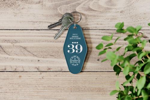 Motel Style Keychain Mockup