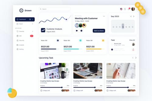 Grown - Project Management Dashboard UI Kit