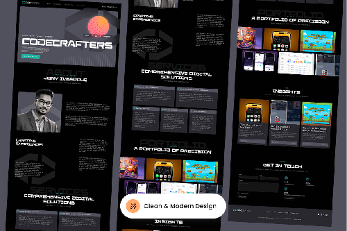 CodeCrafters - Developer Portfolio Landing Page