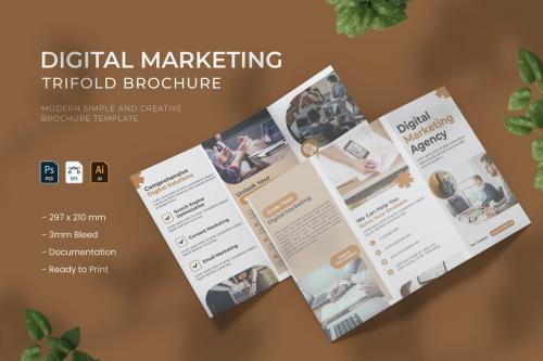 Digital Marketing Agency - Trifold Brochure