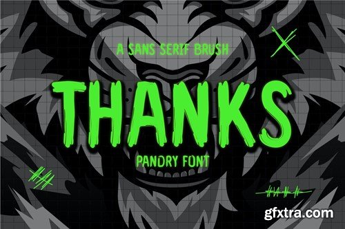 Pandry - Sans Serif Brush Font CRL6N9F