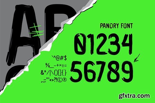 Pandry - Sans Serif Brush Font CRL6N9F