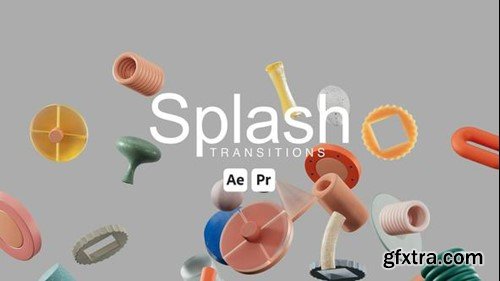 Videohive Splash Transitions 50229071