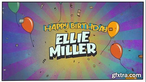 Videohive Comic Birthday Wishes 50222308