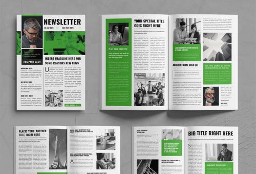 Business Newsletter Magazine Design