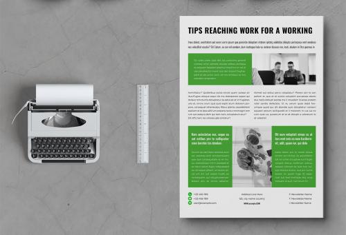 Business Newsletter Magazine Design