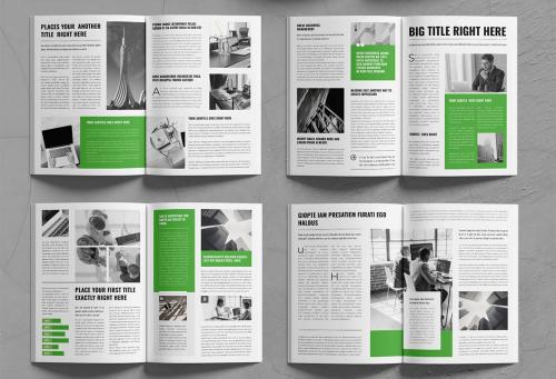 Business Newsletter Magazine Design