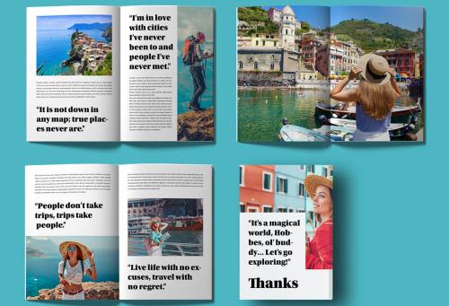 Magazine Template Design Layout