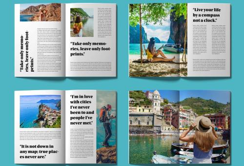 Magazine Template Design Layout