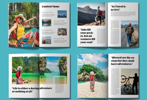 Magazine Template Design Layout