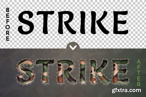 Strike - Editable Text Effect, Font Style 9MV3HKY