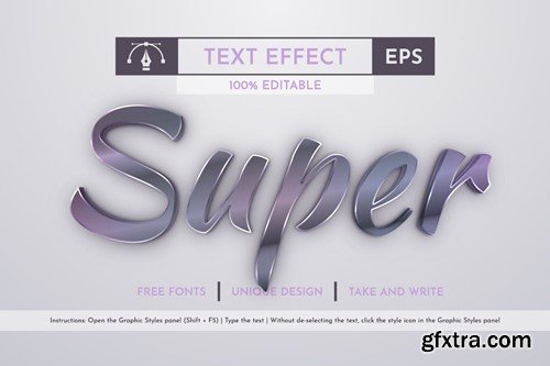 Metal - Editable Text Effect, Font Style 9CJR6QY