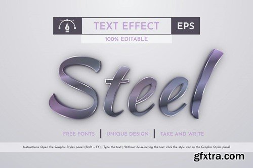 Metal - Editable Text Effect, Font Style 9CJR6QY