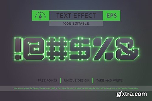 Cyber - Editable Text Effect, Font Style 85ZSWKW