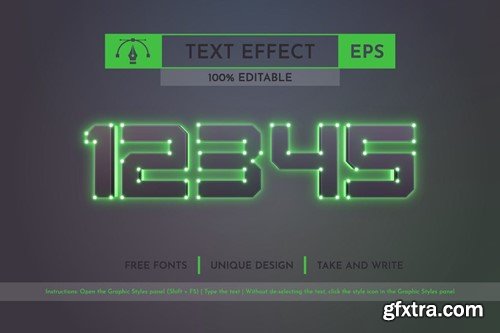 Cyber - Editable Text Effect, Font Style 85ZSWKW