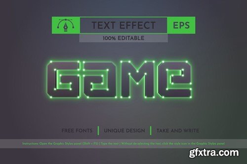 Cyber - Editable Text Effect, Font Style 85ZSWKW