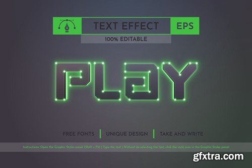 Cyber - Editable Text Effect, Font Style 85ZSWKW