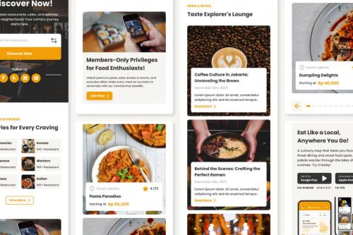 Food Finder - Mobile App Website Landing Page V2