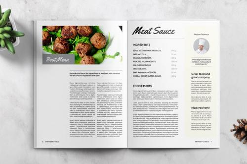 Food Magazine Template