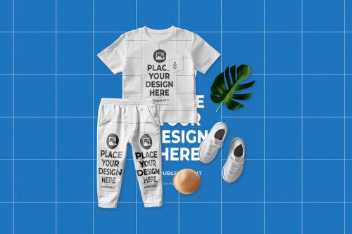 Kids Style Outfits Mockup