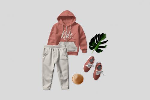 Kids Style Outfits Mockup