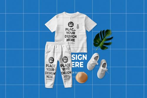 Kids Style Outfits Mockup