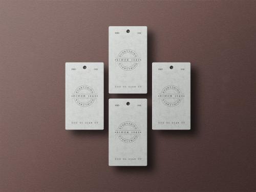 MInimal Hanging Tag Branding Mockup