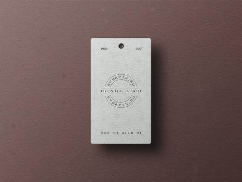 MInimal Hanging Tag Branding Mockup