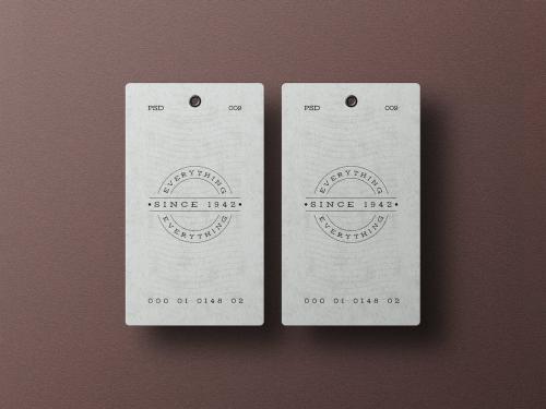 MInimal Hanging Tag Branding Mockup