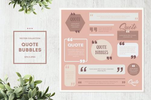 Quote Box Vector Set