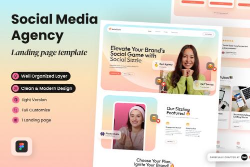 Social Sizzle - Social Media Agency Landing Page